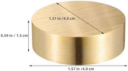 Abaodam Brass Round Paperweights 1.57 Inch Solid Decorative Weights