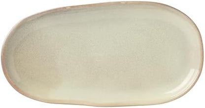 Oneida Organic Shades Sage Green Stoneware 2-Piece Serving Platter Set