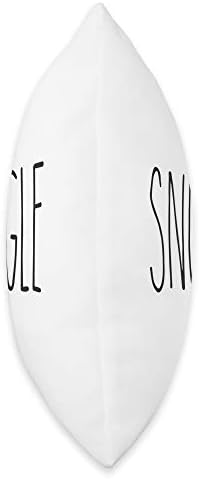 SNUGGLE, Rae Inspired Text Dunn, Relax, Chill, Enjoy Throw Pillow