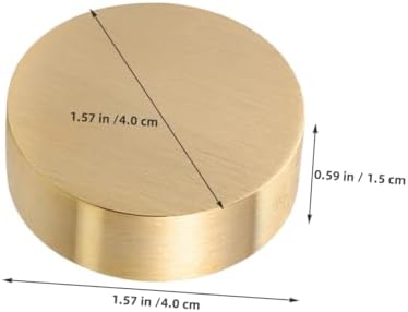 3pcs Brass round Calligraphy Paperweight Xmas for Desk and Writing