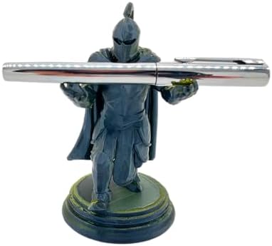Knight Pen Holder - Black and Dark Gold, Desk Organizers, Funny
