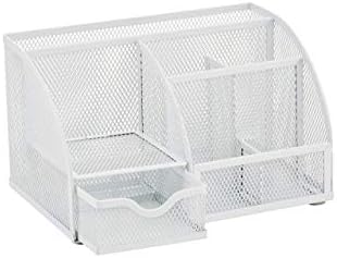 Annova Mesh Desk Organizer Office with 7 Compartments + Drawer/Desk