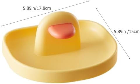 ARTIBETTER Yellow PP Kitchen Pot Lid Holder Stand for Pan Lids and