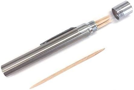 Bullseye Office - Portable Stainless Steel Toothpick Holder - Mobile