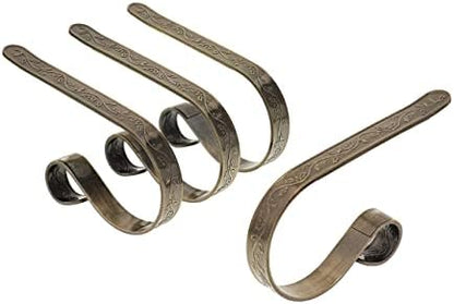 Haute Decor The Original MantleClip® Stocking Holder 4 Pack - Hang