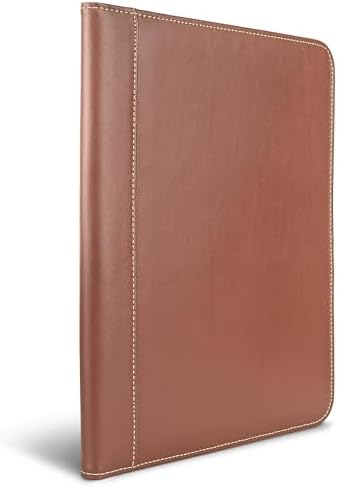 Samsill Contrast Stitch Leather Padfolio and Business Portfolio for