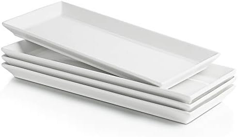 Sweese Porcelain Serving Platters 11.7 Inch - Elegant White