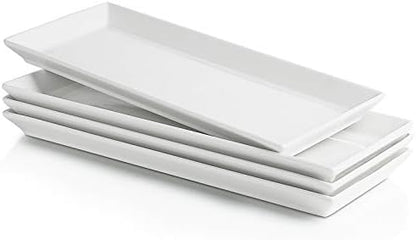 Sweese Porcelain Serving Platters 11.7 Inch - Elegant White
