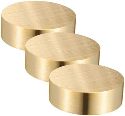 3pcs Brass round Calligraphy Paperweight Xmas for Desk and Writing