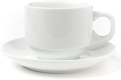 Huji Stack-able Porcelain 4 Ounces Espresso Turkish Coffee Cups and