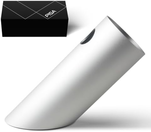 Gift Boxed Modern Art Pen Holder, 45° Angled Desk Sculpture with
