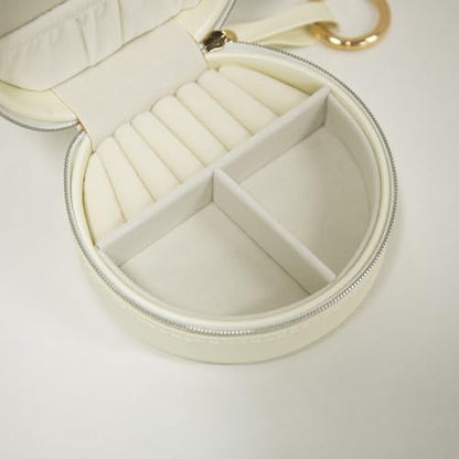 COLLECTIVE HOME Monogram Jewelry Box for Travel - 4.5 Inch Spacious