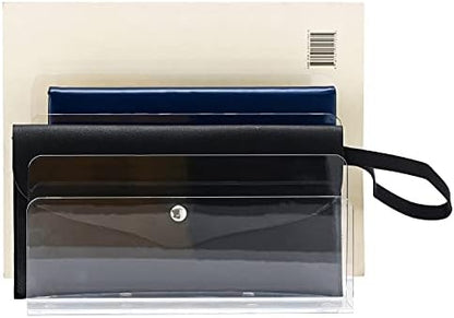 Sooyee Acrylic File Organizer for Desk, Mail Organizer