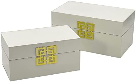 Galt International Large & Small Decorative Storage Box w/Hinged Lid