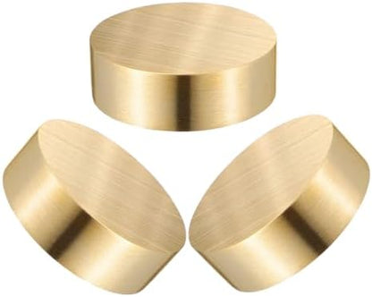 Xmas 3pcs Brass round Paperweights for Chinese Calligraphy Desktop