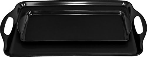 Calypso Basics by Reston Lloyd 2pc Melamine Tray Set, Rectangular