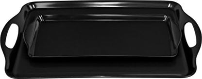 Calypso Basics by Reston Lloyd 2pc Melamine Tray Set, Rectangular