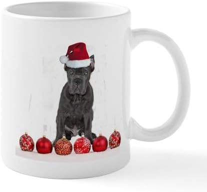 CafePress Christmas Cane Corso Puppy Mugs 11 oz (325 ml) Ceramic