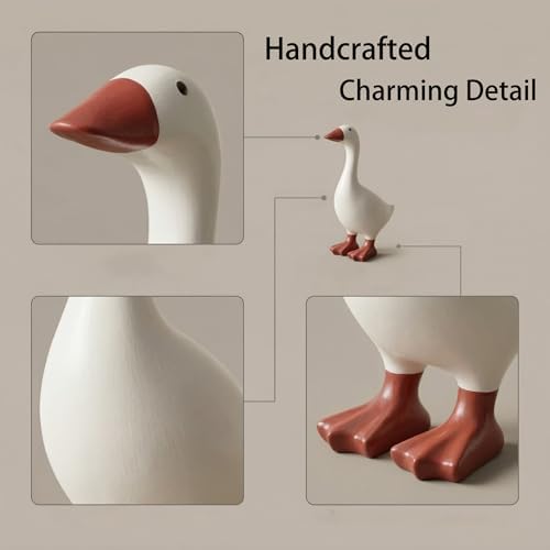 Desk Goose 7 inch Gifts for Women, Mini Desktop Goose Statue Decor for