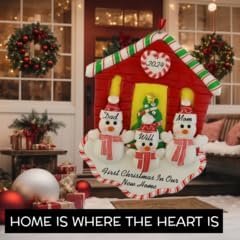 First Christmas in a New Home - Personalized Christmas Ornament