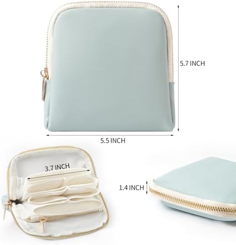 Genuine Leather Travel Jewelry Organizer Case Pouch Bags with Zipper