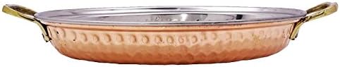 Traditional Indian Hammered Oval Dish Bowl Platter Serveware Hotelware