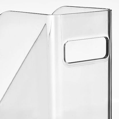 mDesign Plastic Slim Vertical File Folder Storage Organizer Bin with