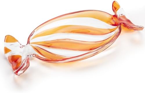 SHOWLOUE Christmas Platter Dish, Glass Candy Platter Serving Dessert