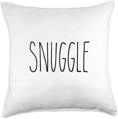 SNUGGLE, Rae Inspired Text Dunn, Relax, Chill, Enjoy Throw Pillow