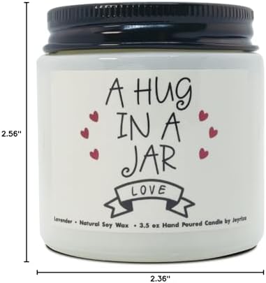 A Hug in a Jar - Lavender Scented Candles: Love & Thinking of You