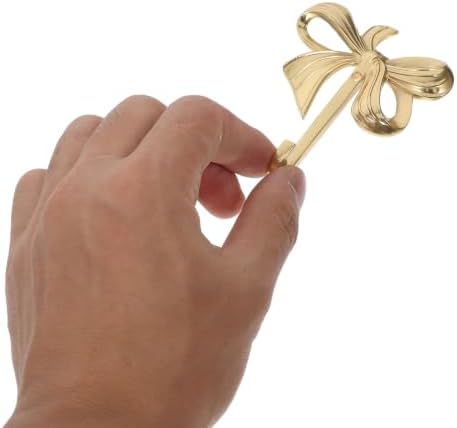 Brass Bow Wall Hook Decorative Vintage Coat Hanger for Towels and