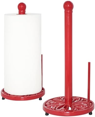 JOGREFUL Cast Iron Paper Towel Holder, Large Countertop Stand