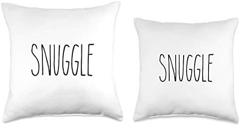 SNUGGLE, Rae Inspired Text Dunn, Relax, Chill, Enjoy Throw Pillow