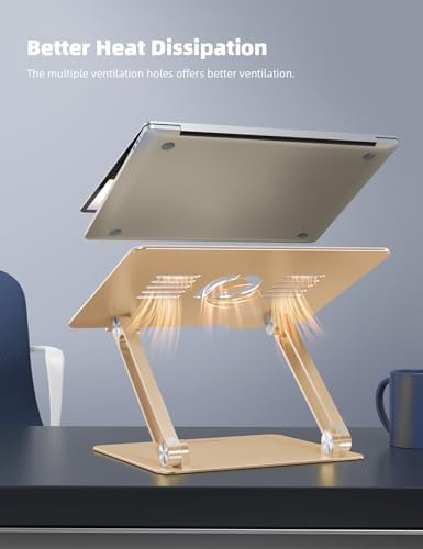 Lamicall Adjustable Laptop Stand for Desk for MacBook Air Pro HP
