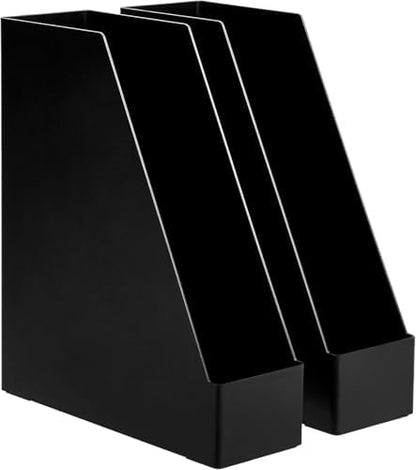 Amazon Basics Plastic Desk Organizer Magazine Rack and File Holder