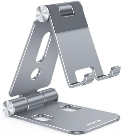 OMOTON Foldable Cell Phone Stand, C4 Portable Aluminum Phone Holder