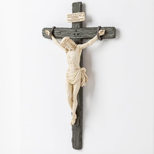 DevotedWalls 10" H Catholic Realistic Crucifix for Wall,Realistic