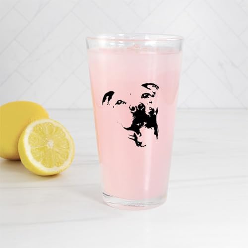 CafePress Pitbull Dog Pint Glass, 16 oz. Drinking Glass