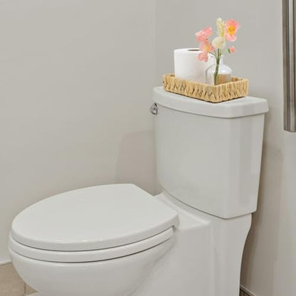 Water Hyacinth Bathroom Vanity Tray, 10 Inch