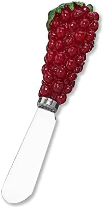 Supreme Housewares Vino Cheese Spreaders, Hand-Painted Resin Handles