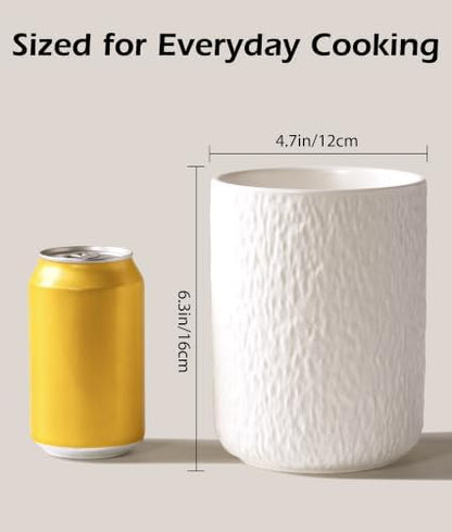 Kitchen Utensil Holder for Countertop, Ceramic Utensil Crock with