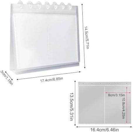 Vertical Desk Calendar Photo Album with 20 Refill Pages for Organizing