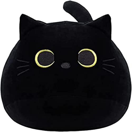 WeBingo Black Cat Plush Toy 16'', Giant Cat Stuffed Animal Plushies