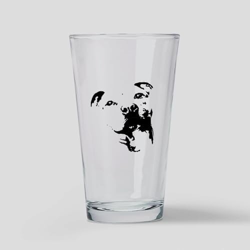 CafePress Pitbull Dog Pint Glass, 16 oz. Drinking Glass