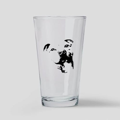 CafePress Pitbull Dog Pint Glass, 16 oz. Drinking Glass