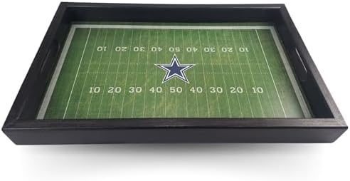 Dallas Cowboys NFL Football Field Wooden Tray by Fan Creations