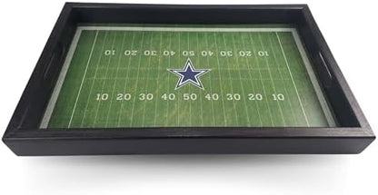 Dallas Cowboys NFL Football Field Wooden Tray by Fan Creations