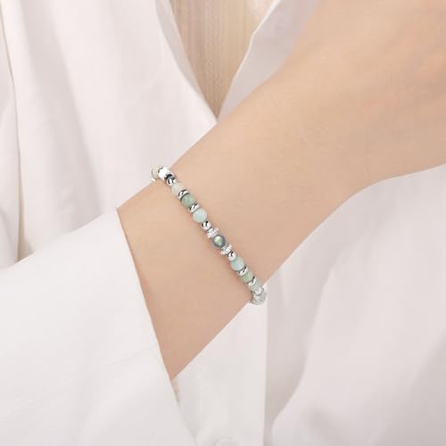 Gifts for Women Moonstone Bracelet, Amazonite Imperial Jasper