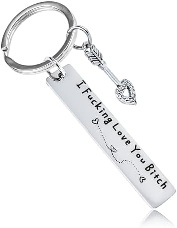 Teniinet Best Friend Keychain for Women, Stainless Steel Key Chain