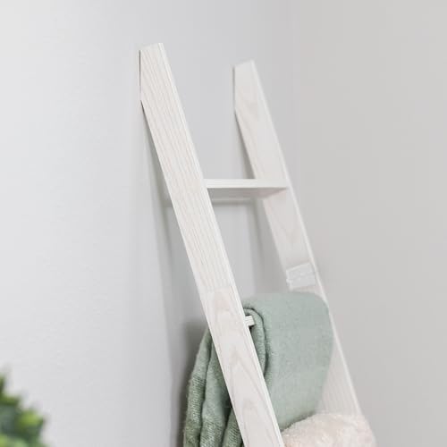 Blanket Ladder for the Living Room and Bedroom, Quilt Rack, 6-Tier